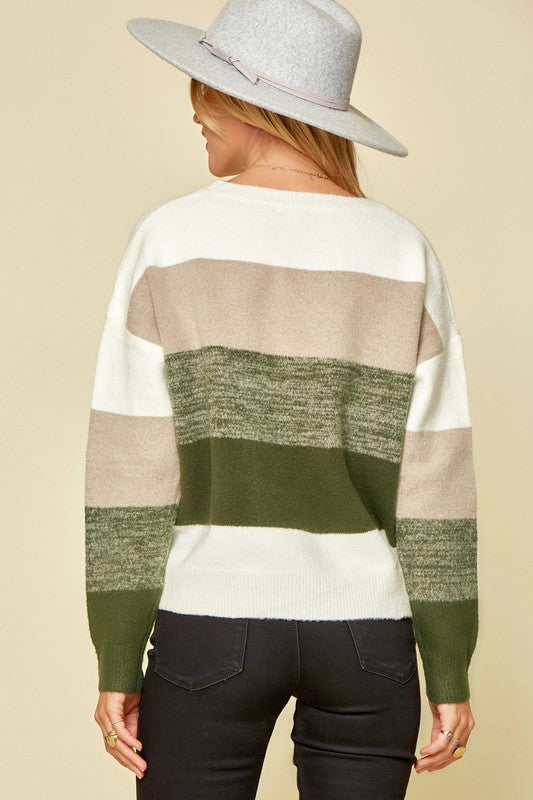 Adeline Color Block Sweater